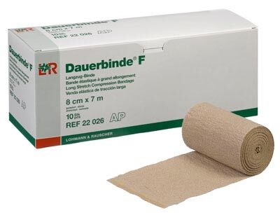 Dauerbind F  langstræksbind , 12cmx7m strakt