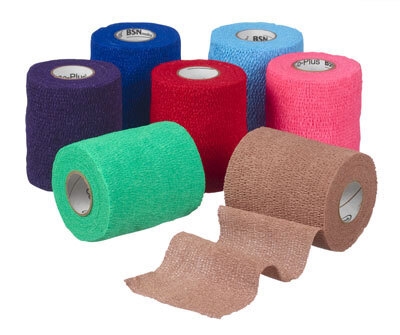 Co-plus selvhæftende colorpack, 7,5cm 6 ass farver 