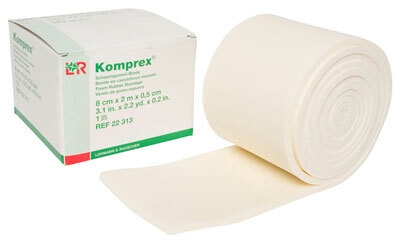 Komprex polsterbind skum, 8x0,5cmx2m  - Komprex