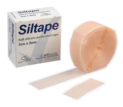 Siltape silikonetape, 2cmx3m perforeret