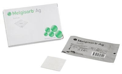 Melgisorb Ag alginat med sølv, 5x5cm
