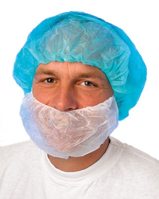 Selefa skægbind, 48x24cm, hvid non woven - evercare®