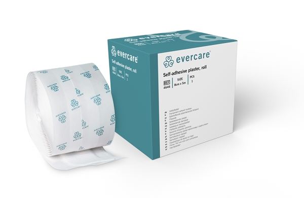 evercare plaster på rulle, 8cmx5m med pad - evercare® - 1