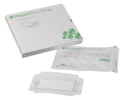 Mepore film & pad , 5x7cm oval steril