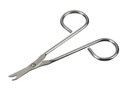 Sutursaks med hak metal steril, 11cm