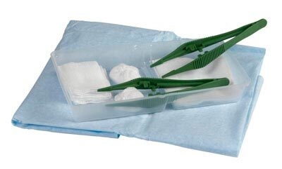 Skiftesæt m/2 pincetter steril - Bastos