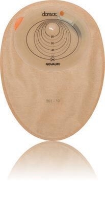 Novalife 1 1-dels luk midi, 45-55x70mm beige oval klæber - Nova Life 1