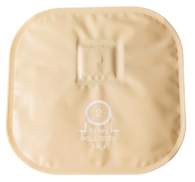 Pose stoma cap m/p plast, 51mm hvid - Stomacap