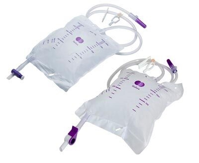 Qufora U4 pose 2000/120 steril, drejeventil, m/prøveudtag - Qufora