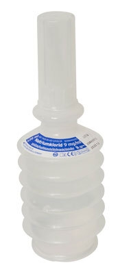 NaCl 0,9% harmonikaflaske, 120ml