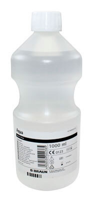 Sterilt vand skyllevæske, 1000ml flaske m/skruelåg