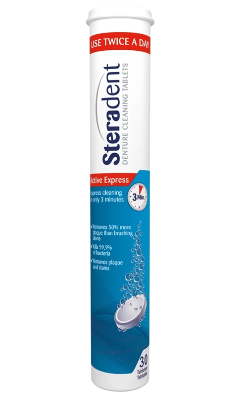 Steradent protesetablet, Active Plus, 30 tabs