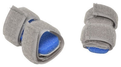 Fingerskinne karstam S grå, 42mm foam + dobb velcro 