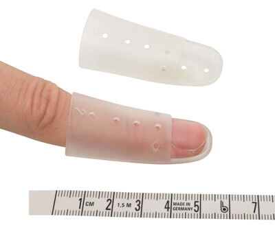 Fingerskinne mallet nr 02 , polypropylen omkr. 5cm