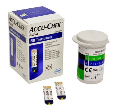 Accu-Chek Aviva, Teststrimler - Accu-chek