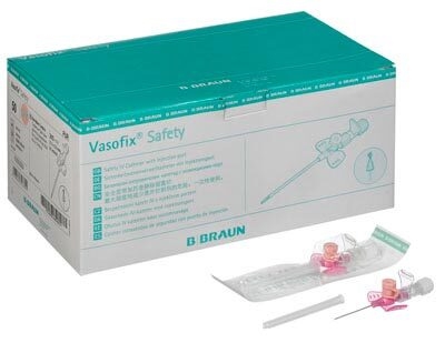 Vasofix safety iv-kanyle, 24G 0,7x19mm gul