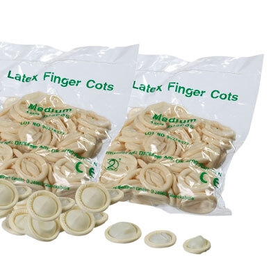 Eksplorationshætter latex, str 5 xlarge usteril