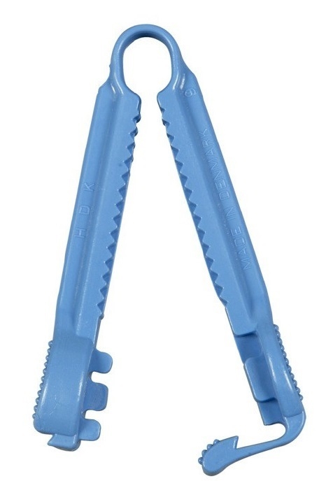 Kateterklemme, blå, usteril