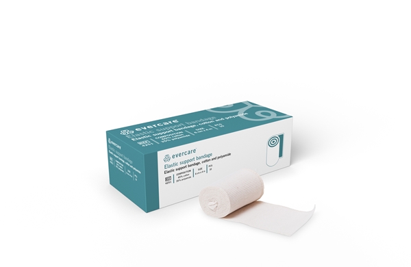evercare elastisk støttebind, 6cmx4m - evercare® - 1