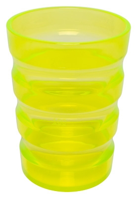 Rille-krus gul, måleinddeling 100/200ml