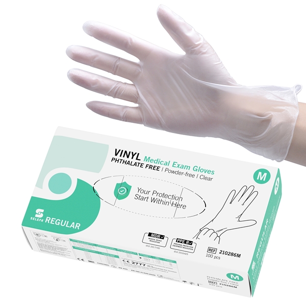 Selefa us-handske vinyl, M phtalatfri AQL 1,5 - SELEFA®