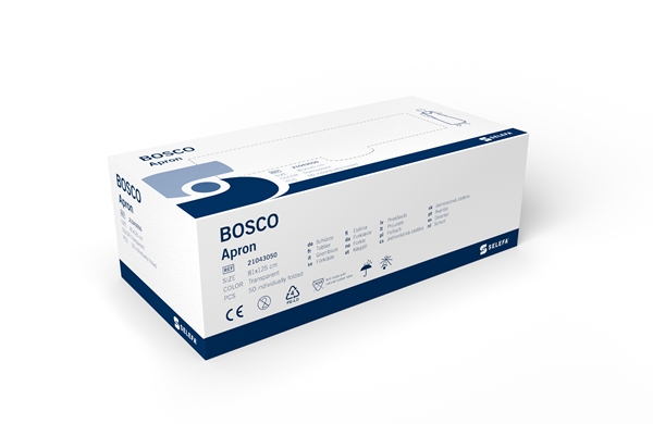 Selefa Bosco forklæde, klar disp.box 81x125cmx0,025mm - SELEFA® - 1