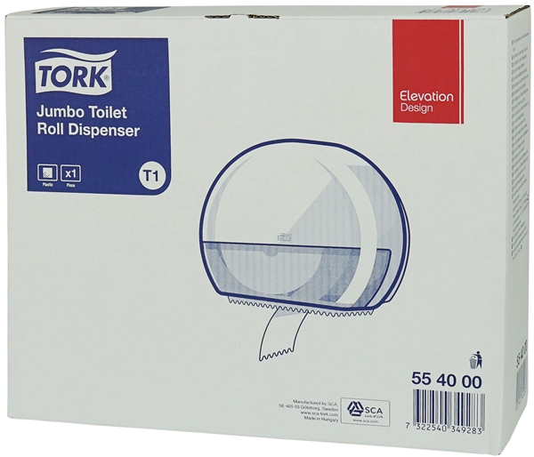 Tork Jumbo dispenser T1, hvid plast - 4