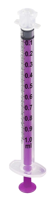 danumed Enteral sprøjte, 1ml engangs, lilla, ENFit LDT - danumed®  - 1