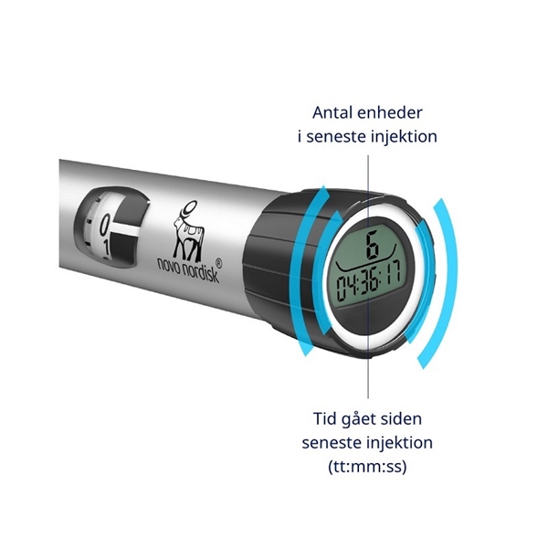 NovoPen 6, sølv, Insulinpen 1-60 IE hukommelse - 2
