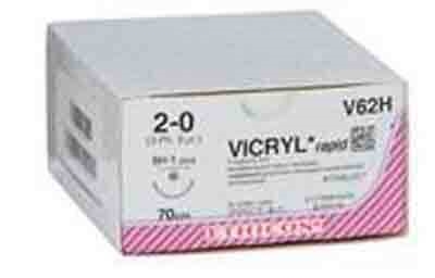 VICRYL Rapide 3-0 1xSH plus, 70 cm ufarvet resorberbar