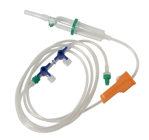 Proset intrafix infusionssæt, 2 x 3 vejshaner 