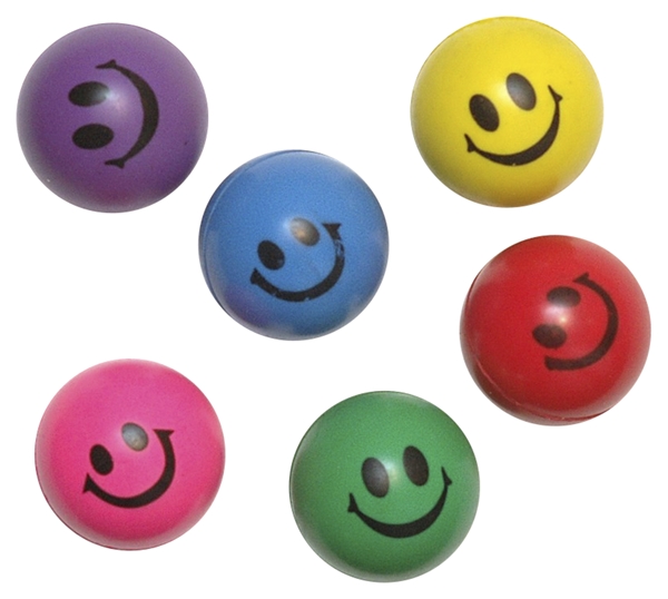 Legetøj, Hoppebolde, Smiley 3cm