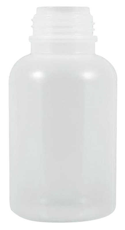 Plastflaske med bred hals, 100 ml