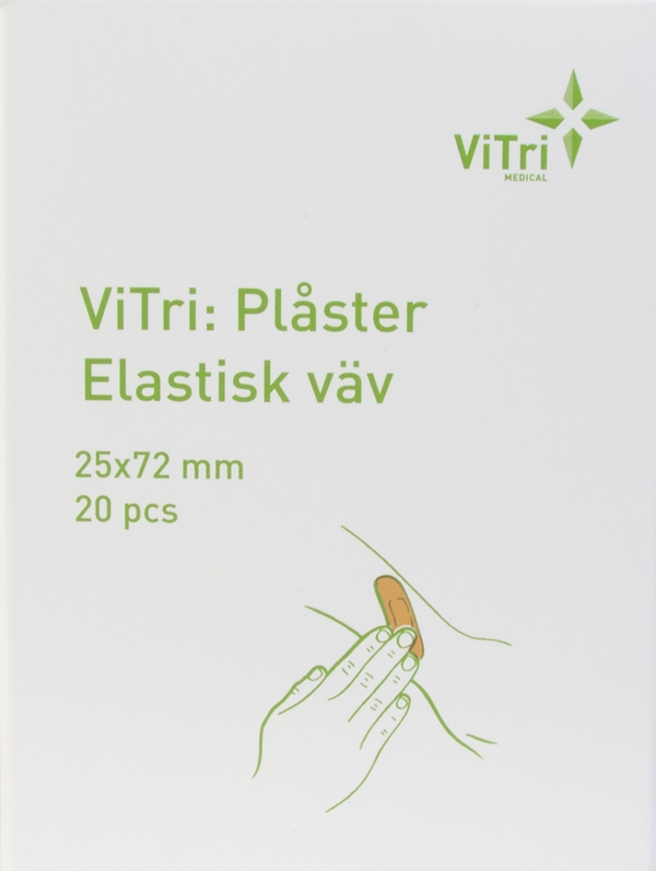 Vitri textil plaster, 2,5x7,2cm beige - 2