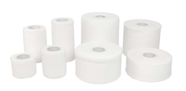 DermaHaft fikseringsbind, 4cmx4m latexfri, hvid - DermaHaft - 3