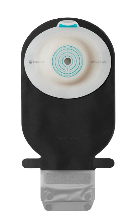 Sensura Mio 1-dels tømbar maxi, 10-50mm convex bløb sort m/vin