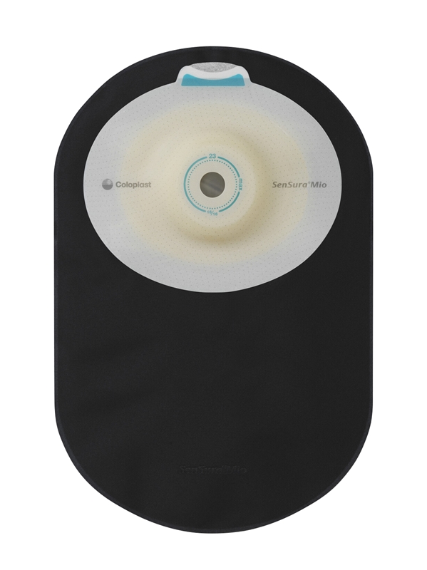 SenSura Mio SORT 1-dels lukket, Maxi 10-43mm convex light m/vi