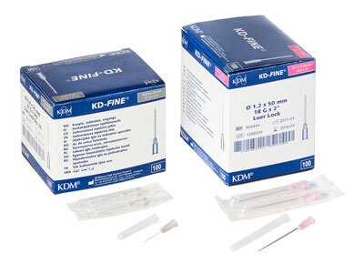 KD-fine injektionskanyle, 18G x 2" 1,20x50mm rosa - KD-Fine