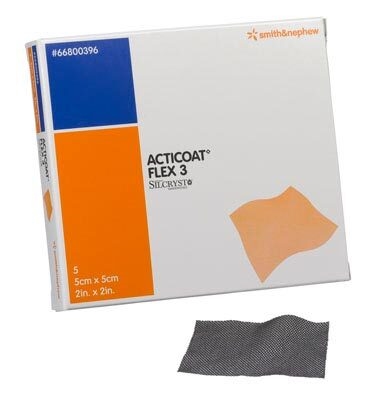 Acticoat Flex 3 sårkontaktlag, 20x20cm