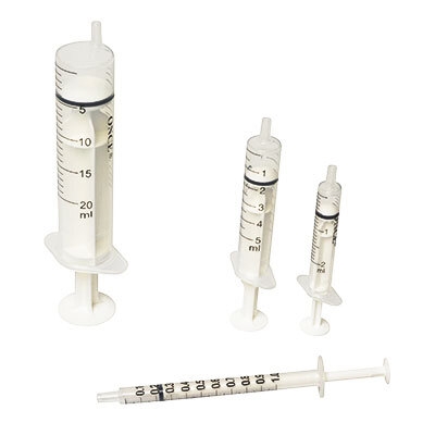 Once sprøjte, 3 komp, 2 ml Luer Slip