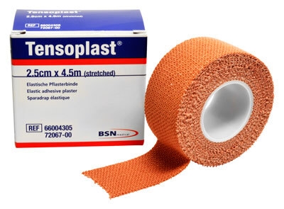 Tensoplast Textile plaster, 2,5cmx4,5m rulle med klæb