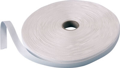 Bændel, hvid, 1 cm x 50 m