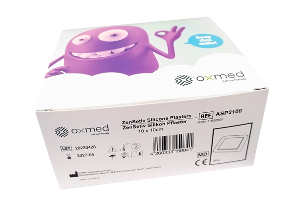Zensetiv silikone plaster, 10x10 cm - 2