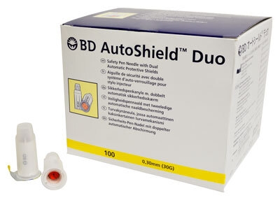 AutoShield Duo Penkanyle steril, 30 G ( 5 mm) sikkerhedspenkanyle