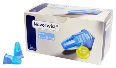 NovoTwist Penkanyle, 0,23x5mm 32G steril