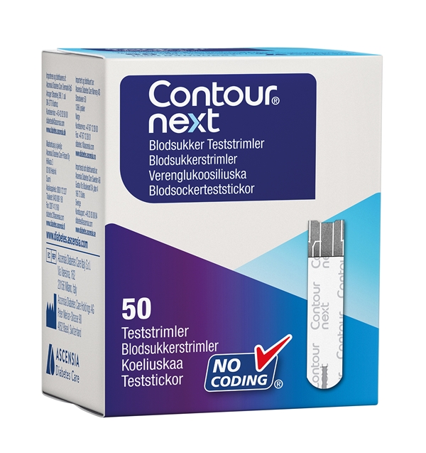 Contour next, Teststrimler - 2