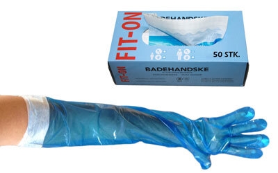 Fit-On badehandske hånd/arm, voksen 85cm PE-folie og tape