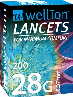 Wellion Lancetter, 28G steril