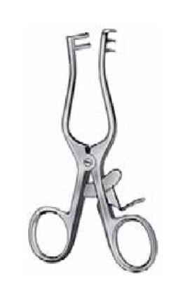 Weitlaner retractor, 13 cm skarp