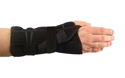 Håndledsbandage med skinne, 20cm højre universal voksen